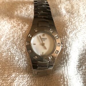 Ladies Tissot Stainless Steel Watch with Diamonds